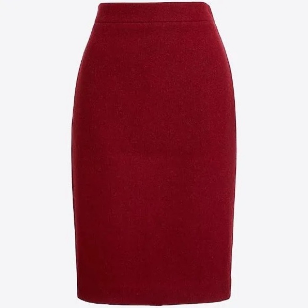 J. Crew Mercantile Maroon Pencil Skirt
